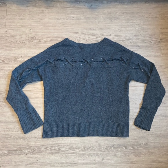 Dark blue GARAGE knit sweater - Picture 1 of 3